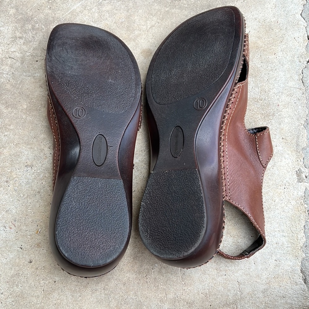Naturalizer Rosina Comfy Boho Brown Leather Strap Sandal. Size 10 - Picture 7 of 12
